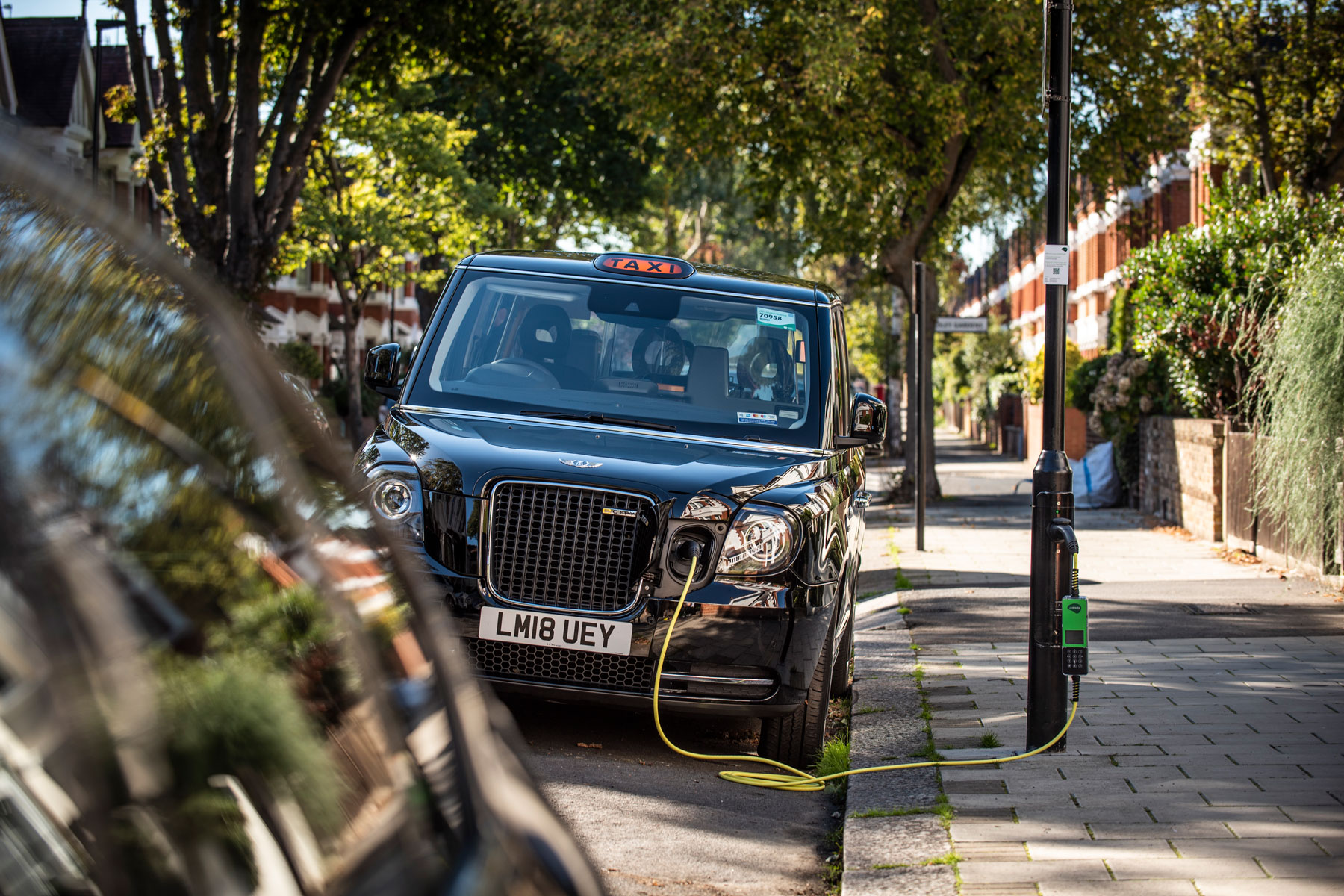 London campaign for Ubitricity, charging points for electric mobility,